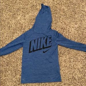Long sleeve hooded Nike dry got shirt like new